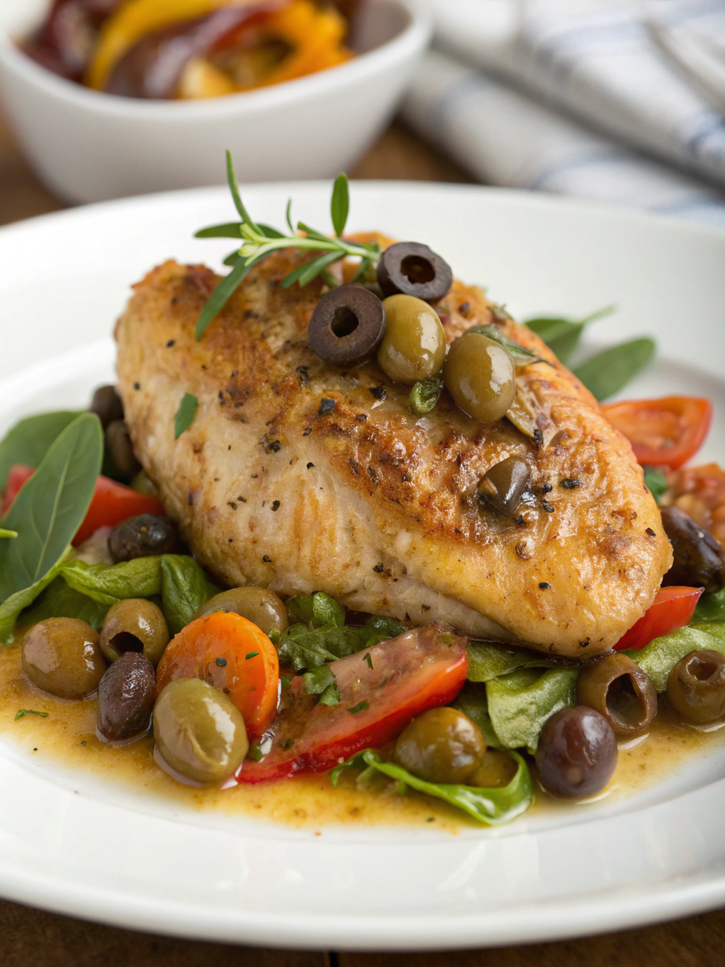 Chicken Provençal with Olives