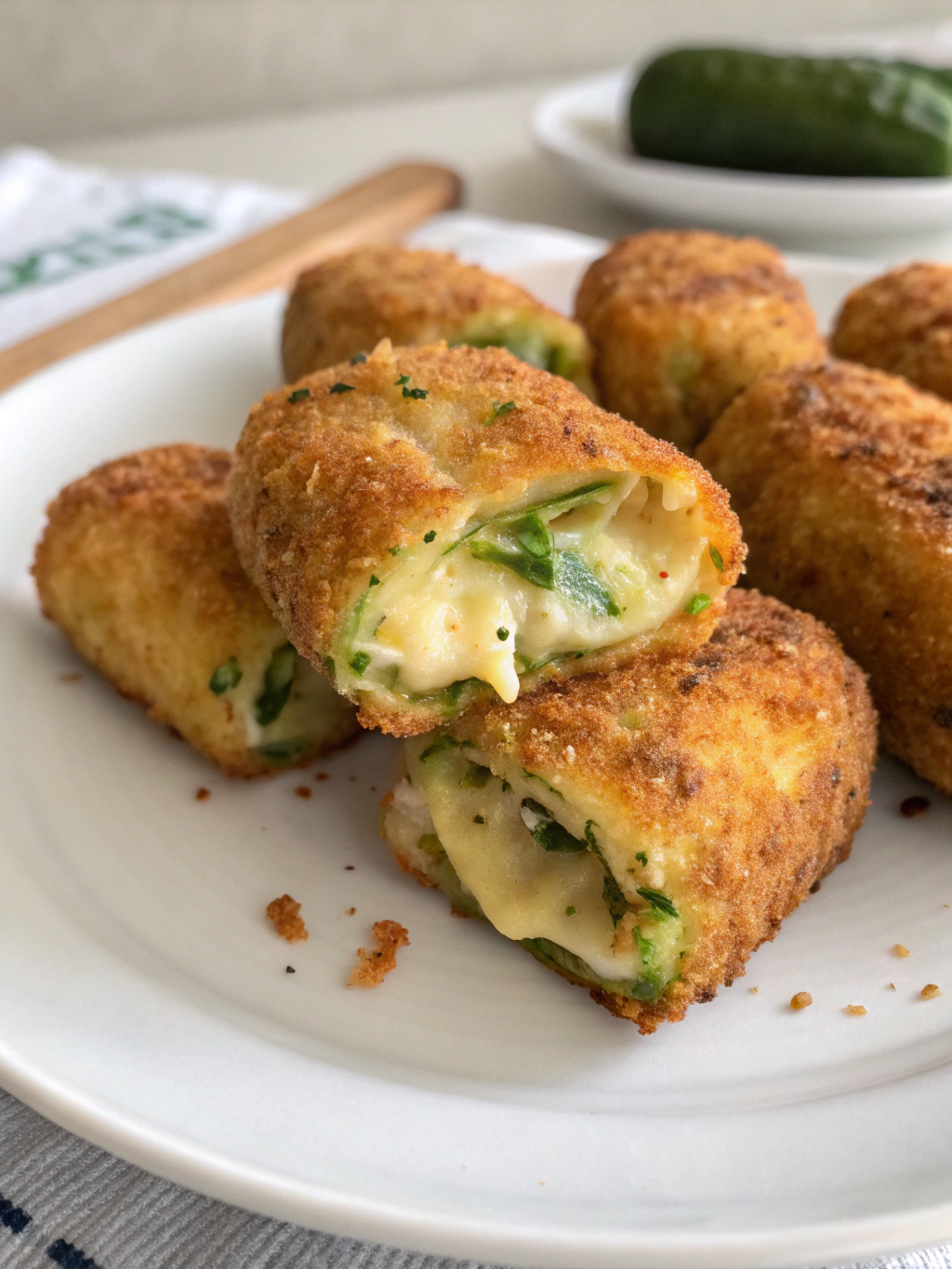 Crispy Zucchini and Cheese Croquettes