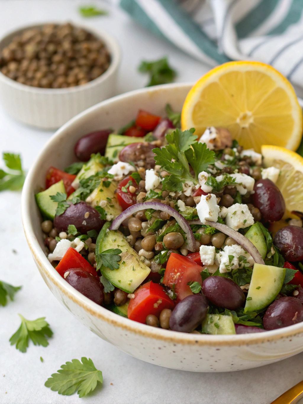 Greek Lentil Salad