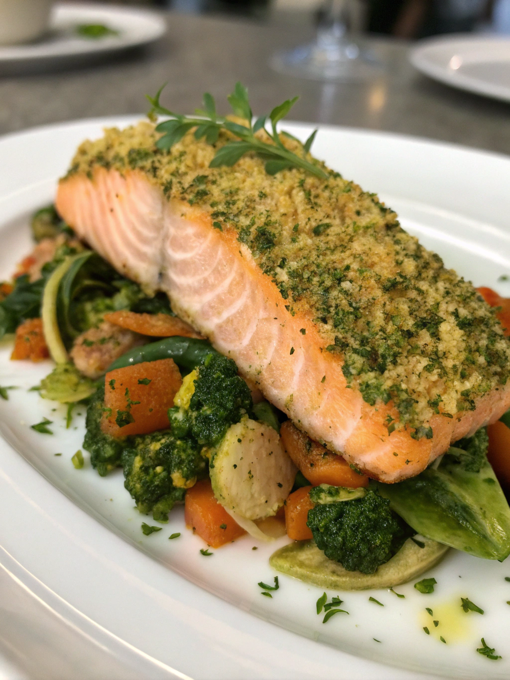 Herb-Crusted Salmon
