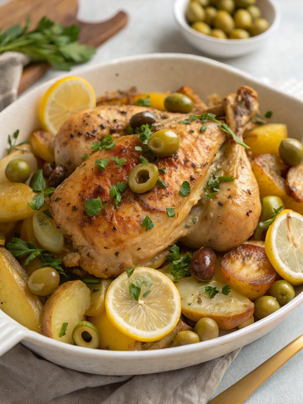 Provençal Chicken with Potatoes and Olives