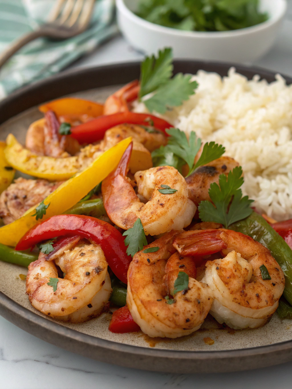 Shrimp and Pepper Sauté