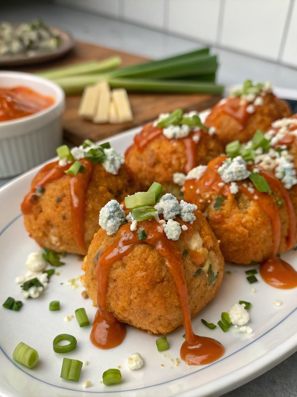 Buffalo Chicken Cheeseburger Bombs