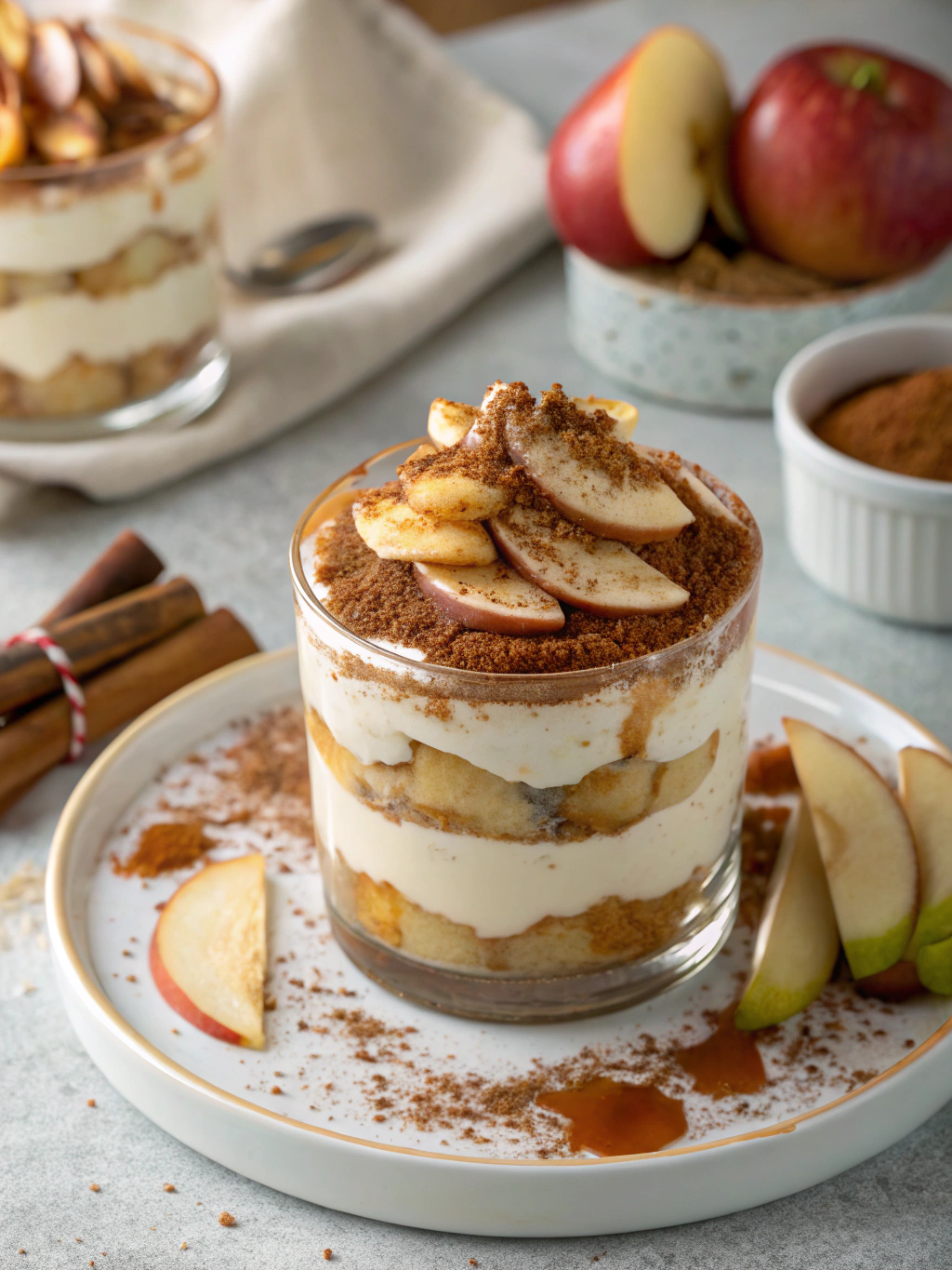 Caramel Apple Tiramisu Verrine