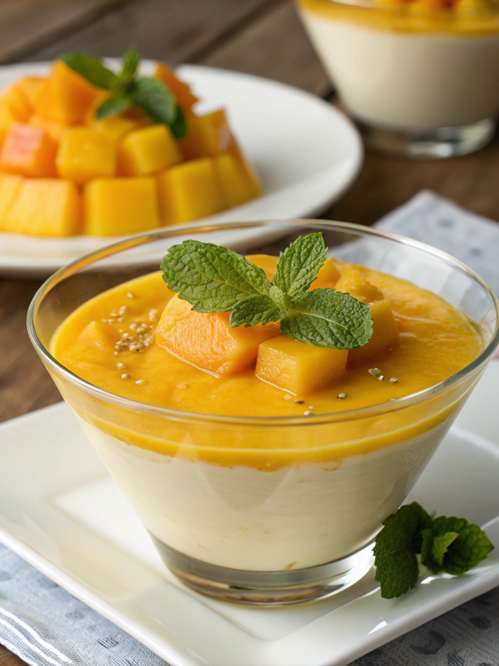 Creamy and Light Mango Mousse