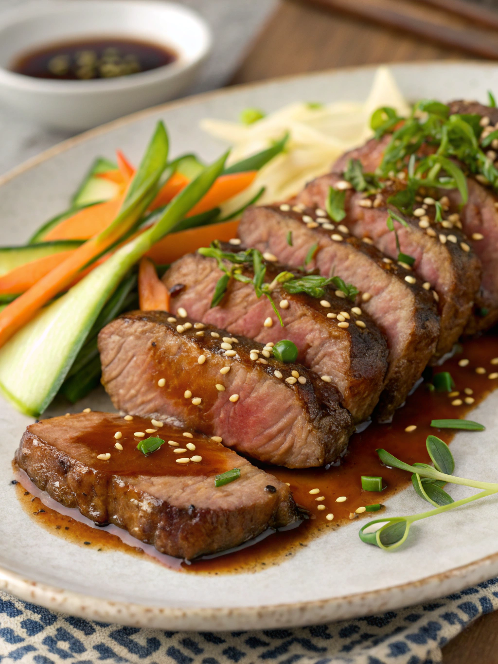 Honey and Sesame Glazed Beef Tenderloin