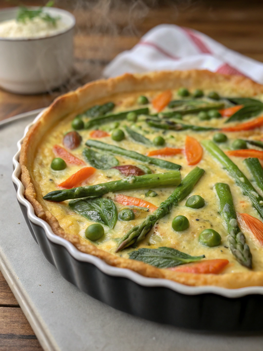 Spring Vegetable Clafoutis