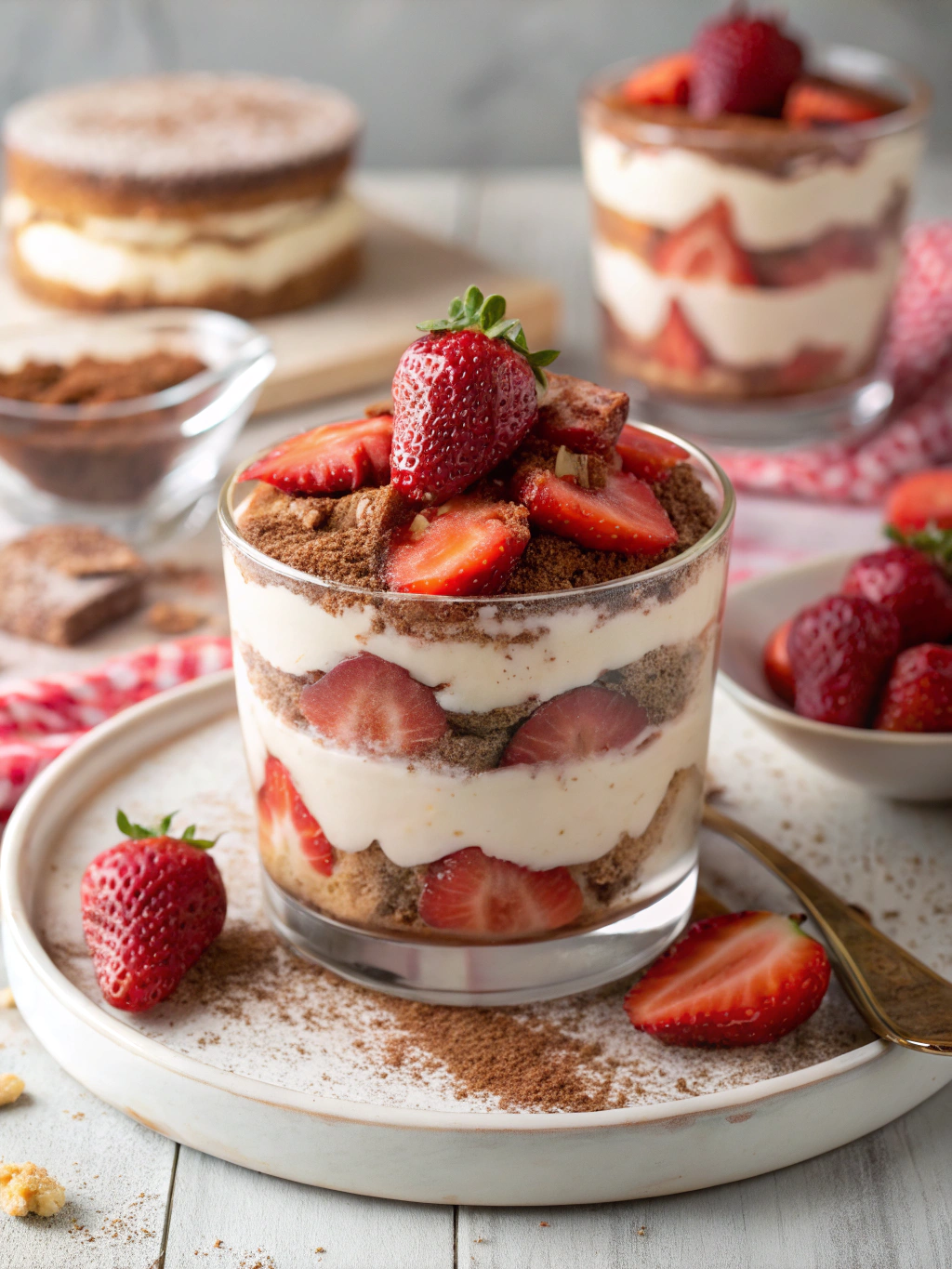 Strawberry Tiramisu Verrine
