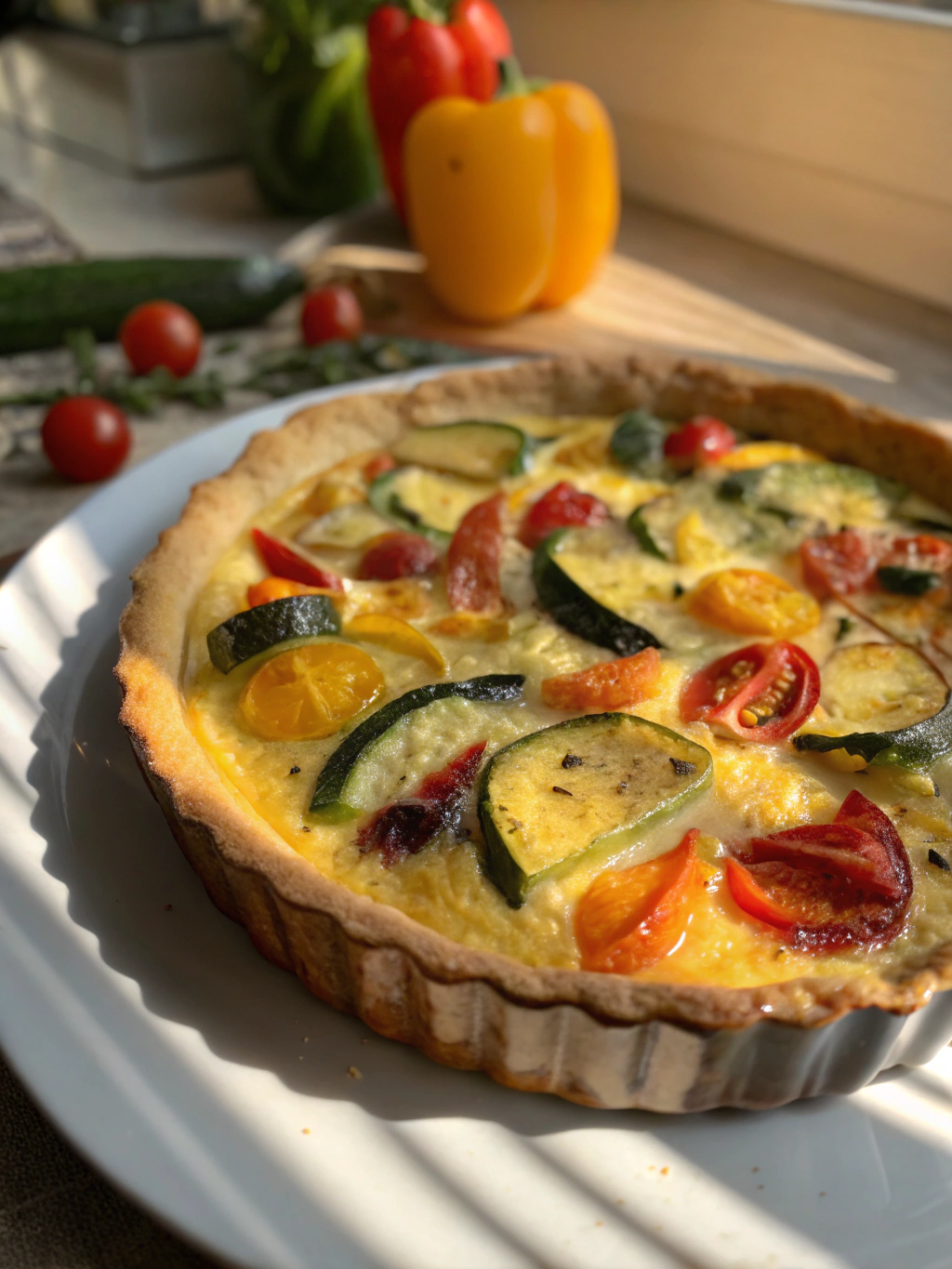 Sun-Drenched Vegetable Clafoutis