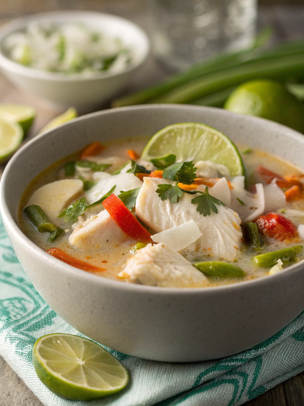 Coconut Lime Fish Soup