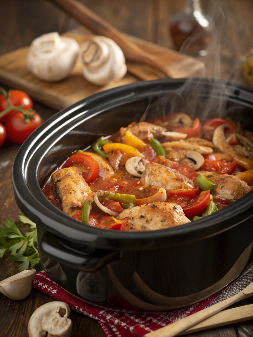 Slow Cooker Chicken Cacciatore