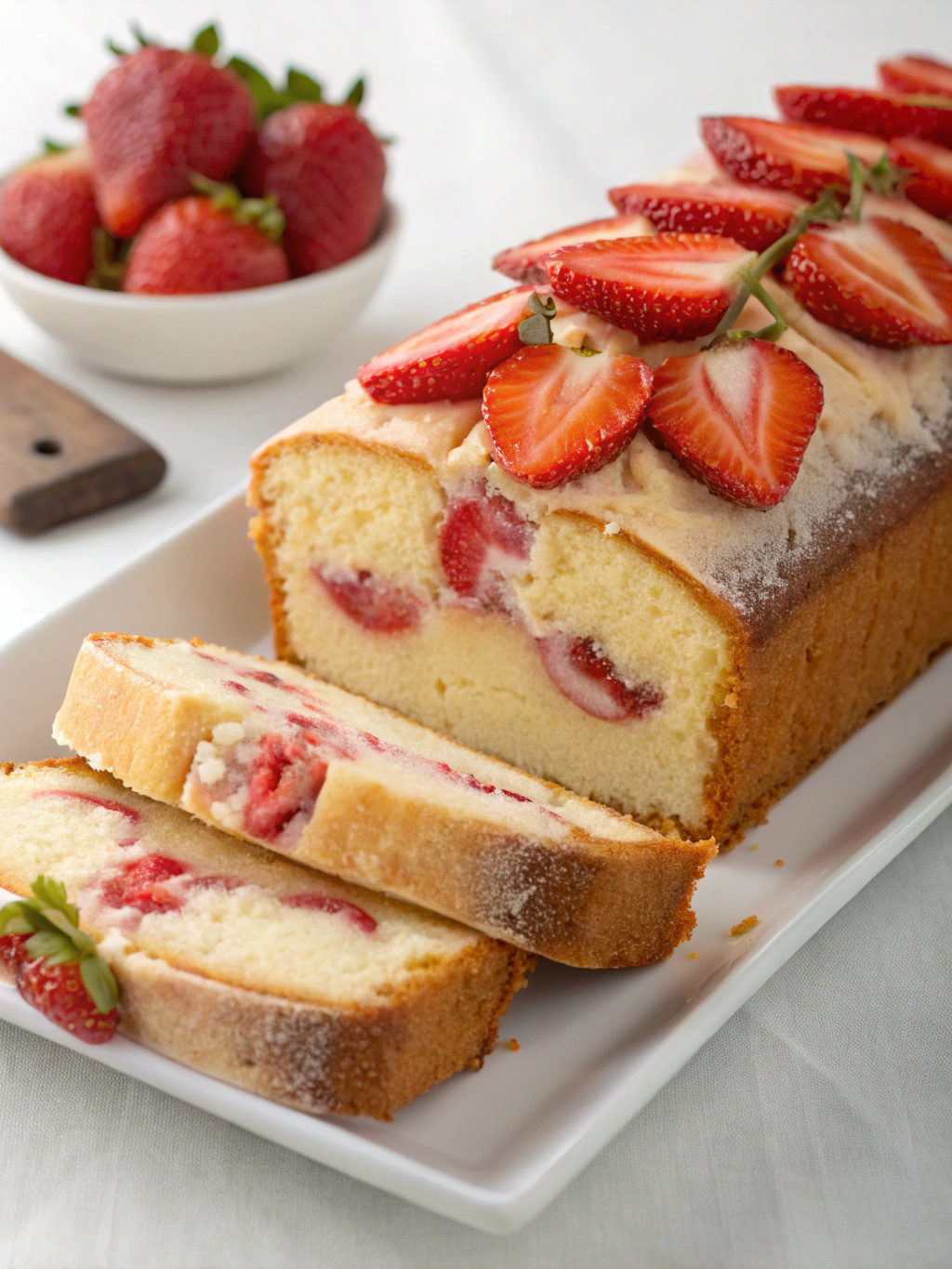 Strawberry Cheesecake Pound Cake